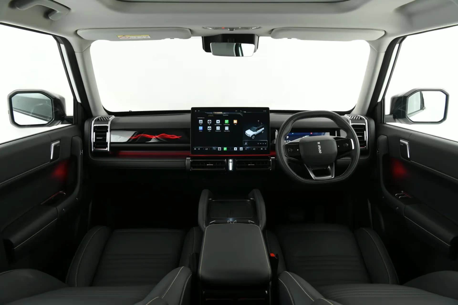 ห้องโดยสาร JAECOO 6 EV จอกลาง 15.6 นิ้ว